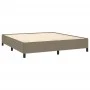Taupe gray fabric bed frame 160x200 cm by vidaXL, Beds and slatted bases - Ref: Foro24-347078, Price: 148,41 €, Discount: %