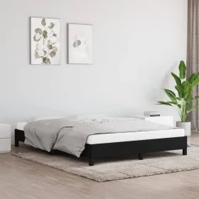 Black fabric bed frame 140x200 cm by vidaXL, Beds and slatted bases - Ref: Foro24-346722, Price: 120,58 €, Discount: %