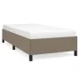 Estructura de cama de tela gris taupe 100x200 cm de vidaXL, Camas y somieres - Ref: Foro24-347046, Precio: 84,45 €, Descuento: %