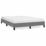 Estructura de cama de tela gris oscuro 140x190 cm de vidaXL, Camas y somieres - Ref: Foro24-346713, Precio: 100,21 €, Descuen...