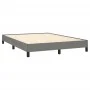 Estructura de cama de tela gris oscuro 140x190 cm de vidaXL, Camas y somieres - Ref: Foro24-346713, Precio: 100,21 €, Descuen...