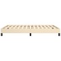 Estructura de cama de tela color crema 140x190 cm de vidaXL, Camas y somieres - Ref: Foro24-346717, Precio: 103,52 €, Descuen...