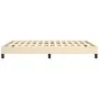 Estructura de cama de tela color crema 140x190 cm de vidaXL, Camas y somieres - Ref: Foro24-346717, Precio: 99,87 €, Descuent...