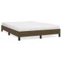 Brown fabric bed frame 140x190 cm by vidaXL, Beds and slatted bases - Ref: Foro24-346715, Price: 98,32 €, Discount: %