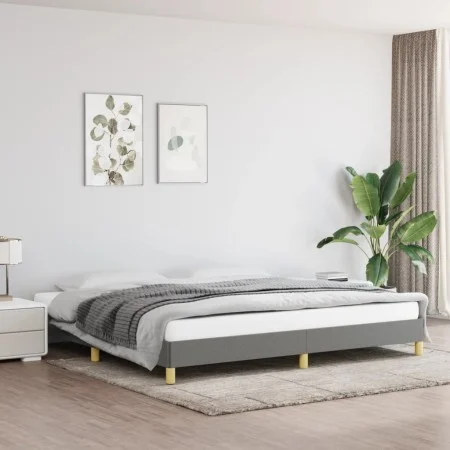 Dark gray fabric bed frame 200x200 cm by vidaXL, Beds and slatted bases - Ref: Foro24-346843, Price: 106,99 €, Discount: %
