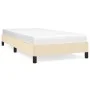 Cream fabric bed frame 90x190 cm by vidaXL, Beds and slatted bases - Ref: Foro24-346685, Price: 85,83 €, Discount: %
