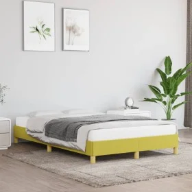 Green fabric bed frame 120x200 cm by vidaXL, Beds and slatted bases - Ref: Foro24-346809, Price: 77,92 €, Discount: %