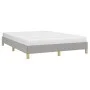 Hellgrauer Stoffbettrahmen 160x200 cm von vidaXL, Betten und Lattenroste - Ref: Foro24-346826, Preis: 107,50 €, Rabatt: %