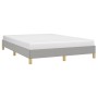 Light gray fabric bed frame 160x200 cm by vidaXL, Beds and slatted bases - Ref: Foro24-346826, Price: 110,26 €, Discount: %