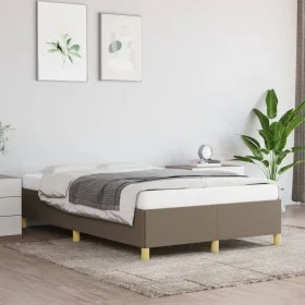 Taupe gray fabric bed frame 120x200 cm by vidaXL, Beds and slatted bases - Ref: Foro24-347153, Price: 128,43 €, Discount: %