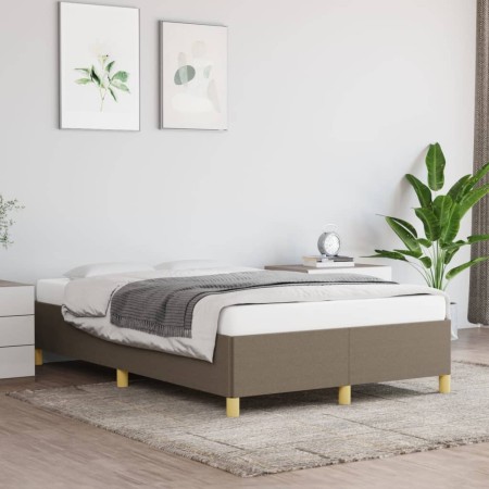 Taupe gray fabric bed frame 120x200 cm by vidaXL, Beds and slatted bases - Ref: Foro24-347153, Price: 133,74 €, Discount: %