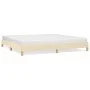 Cream fabric bed frame 200x200 cm by vidaXL, Beds and slatted bases - Ref: Foro24-346847, Price: 115,03 €, Discount: %