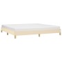 Cream fabric bed frame 200x200 cm by vidaXL, Beds and slatted bases - Ref: Foro24-346847, Price: 119,23 €, Discount: %