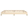 Cream fabric bed frame 200x200 cm by vidaXL, Beds and slatted bases - Ref: Foro24-346847, Price: 119,23 €, Discount: %