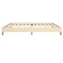 Estructura de cama de tela color crema 200x200 cm de vidaXL, Camas y somieres - Ref: Foro24-346847, Precio: 114,32 €, Descuen...