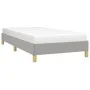 Light gray fabric bed frame 80x200 cm by vidaXL, Beds and slatted bases - Ref: Foro24-346770, Price: 85,26 €, Discount: %