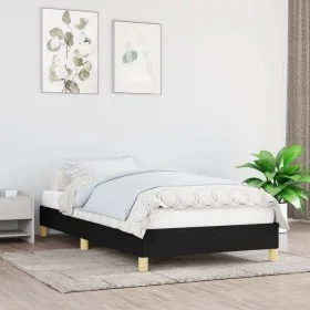 Light gray fabric bed frame 100x200 cm by vidaXL, Beds and slatted bases - Ref: Foro24-346796, Price: 64,71 €, Discount: %