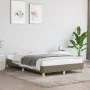 Taupe gray fabric bed frame 120x200 cm by vidaXL, Beds and slatted bases - Ref: Foro24-346806, Price: 107,40 €, Discount: %