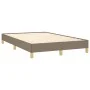 Taupe gray fabric bed frame 120x200 cm by vidaXL, Beds and slatted bases - Ref: Foro24-346806, Price: 107,40 €, Discount: %