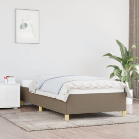 Taupe gray fabric bed frame 80x200 cm by vidaXL, Beds and slatted bases - Ref: Foro24-347121, Price: 98,51 €, Discount: %