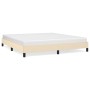 Cream fabric bed frame 160x200 cm by vidaXL, Beds and slatted bases - Ref: Foro24-346733, Price: 112,23 €, Discount: %