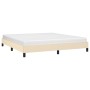 Cream fabric bed frame 160x200 cm by vidaXL, Beds and slatted bases - Ref: Foro24-346733, Price: 112,23 €, Discount: %