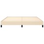 Estructura de cama de tela color crema 160x200 cm de vidaXL, Camas y somieres - Ref: Foro24-346733, Precio: 112,12 €, Descuen...