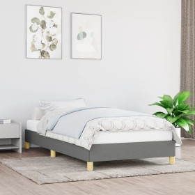 Estructura de cama de tela gris oscuro 80x200 cm de vidaXL, Camas y somieres - Ref: Foro24-346771, Precio: 83,21 €, Descuento: %