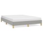 Light gray fabric bed frame 140x200 cm by vidaXL, Beds and slatted bases - Ref: Foro24-346818, Price: 103,25 €, Discount: %