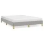 Light gray fabric bed frame 140x200 cm by vidaXL, Beds and slatted bases - Ref: Foro24-346818, Price: 93,30 €, Discount: %