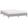 Light gray fabric bed frame 140x200 cm by vidaXL, Beds and slatted bases - Ref: Foro24-346818, Price: 103,25 €, Discount: %