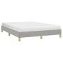 Light gray fabric bed frame 140x200 cm by vidaXL, Beds and slatted bases - Ref: Foro24-346818, Price: 93,30 €, Discount: %