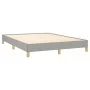 Light gray fabric bed frame 140x200 cm by vidaXL, Beds and slatted bases - Ref: Foro24-346818, Price: 93,30 €, Discount: %