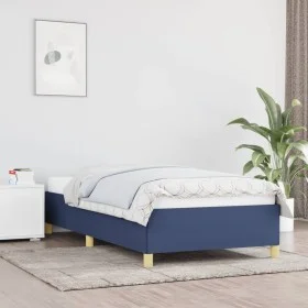 Black fabric bed frame 100x200 cm by vidaXL, Beds and slatted bases - Ref: Foro24-347147, Price: 74,46 €, Discount: %