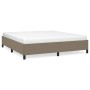Taupe gray fabric bed frame 180x200 cm by vidaXL, Beds and slatted bases - Ref: Foro24-347086, Price: 160,30 €, Discount: %