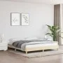 Estructura de cama tela color crema 180x200 cm de vidaXL, Camas y somieres - Ref: Foro24-346839, Precio: 130,09 €, Descuento: %
