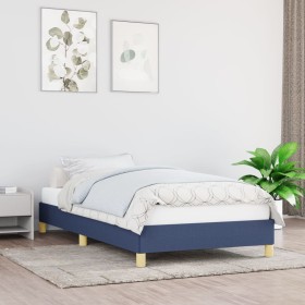 Blauer Stoffbettrahmen 90x200 cm von vidaXL, Betten und Lattenroste - Ref: Foro24-346792, Preis: 71,40 €, Rabatt: %
