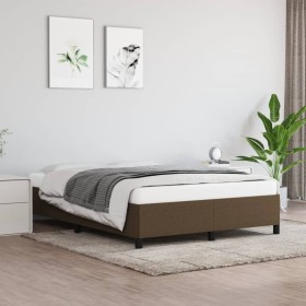 Bettgestell aus braunem Stoff, 140 x 200 cm von vidaXL, Betten und Lattenroste - Ref: Foro24-347069, Preis: 121,97 €, Rabatt: %