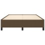 Estructura de cama de tela marrón 140x200 cm de vidaXL, Camas y somieres - Ref: Foro24-347069, Precio: 121,97 €, Descuento: %