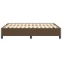 Estructura de cama de tela marrón 140x200 cm de vidaXL, Camas y somieres - Ref: Foro24-347069, Precio: 121,97 €, Descuento: %