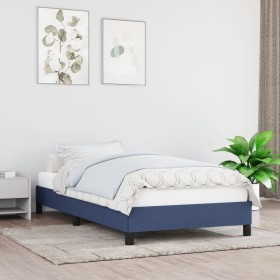 Blue fabric bed frame 90x200 cm by vidaXL, Beds and slatted bases - Ref: Foro24-346694, Price: 76,80 €, Discount: %