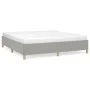 Light gray fabric bed frame 160x200 cm by vidaXL, Beds and slatted bases - Ref: Foro24-347173, Price: 123,94 €, Discount: %