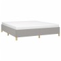 Light gray fabric bed frame 160x200 cm by vidaXL, Beds and slatted bases - Ref: Foro24-347173, Price: 120,92 €, Discount: %