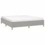 Light gray fabric bed frame 160x200 cm by vidaXL, Beds and slatted bases - Ref: Foro24-347173, Price: 123,94 €, Discount: %