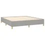 Light gray fabric bed frame 160x200 cm by vidaXL, Beds and slatted bases - Ref: Foro24-347173, Price: 123,94 €, Discount: %