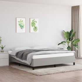 Estructura de cama tela gris claro 160x200 cm de vidaXL, Camas y somieres - Ref: Foro24-347074, Precio: 128,62 €, Descuento: %