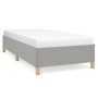 Light gray fabric bed frame 100x200 cm by vidaXL, Beds and slatted bases - Ref: Foro24-347141, Price: 75,69 €, Discount: %