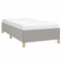 Light gray fabric bed frame 100x200 cm by vidaXL, Beds and slatted bases - Ref: Foro24-347141, Price: 75,69 €, Discount: %