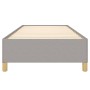 Light gray fabric bed frame 100x200 cm by vidaXL, Beds and slatted bases - Ref: Foro24-347141, Price: 75,69 €, Discount: %