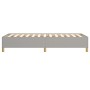 Light gray fabric bed frame 100x200 cm by vidaXL, Beds and slatted bases - Ref: Foro24-347141, Price: 75,69 €, Discount: %